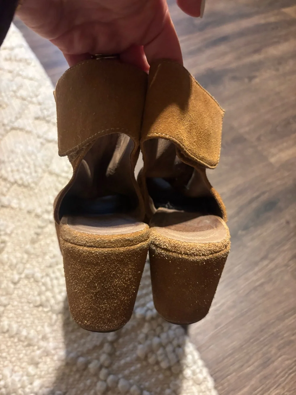Chocolat Blu suede platforms